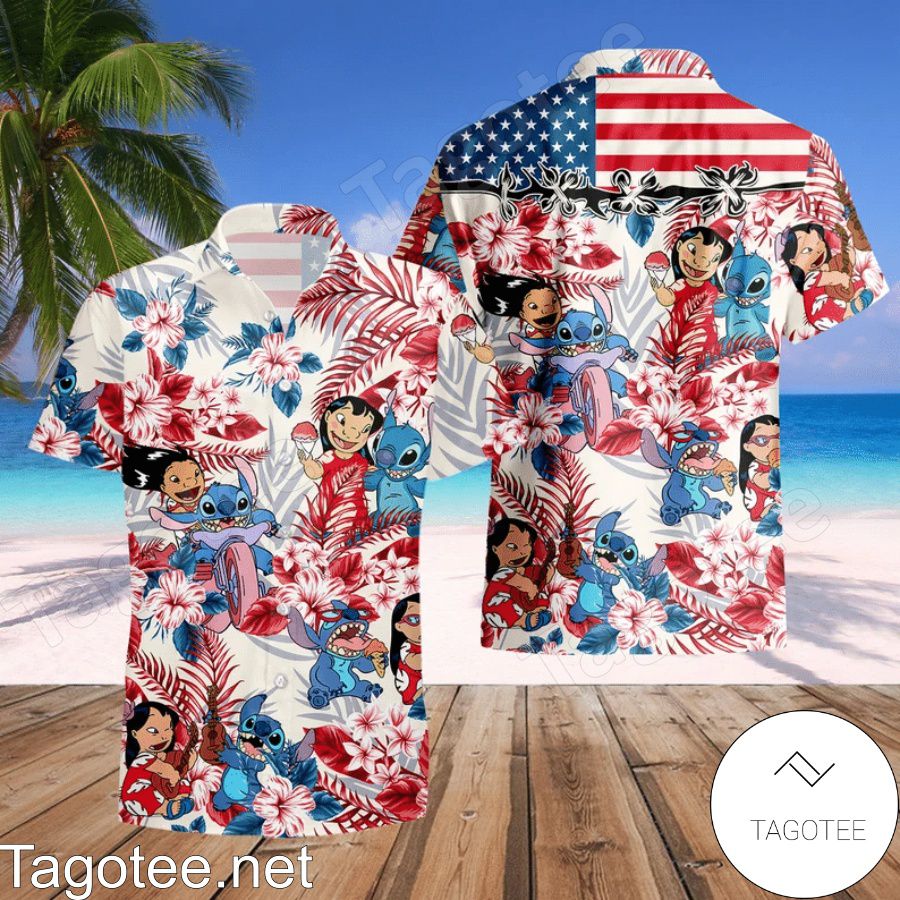 Lilo & Stitch Costume Disney Hawaiian Shirt And Short