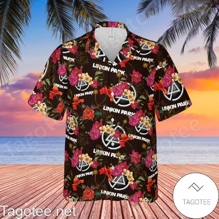 Linkin Park Rock Band Floral Pattern Hawaiian Shirt And Short