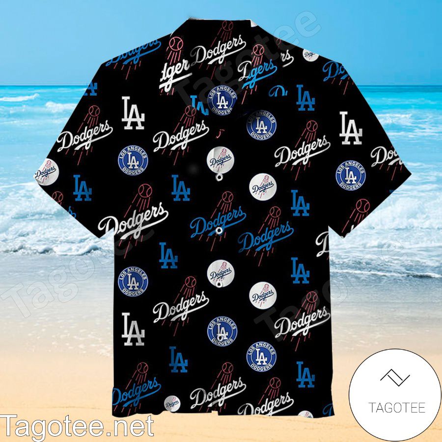 Los Angeles Dodgers La Black Hawaiian Shirt