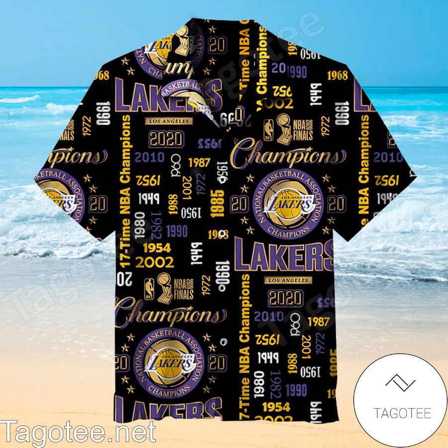Los Angeles Lakers 7-time Nba Champions Hawaiian Shirt