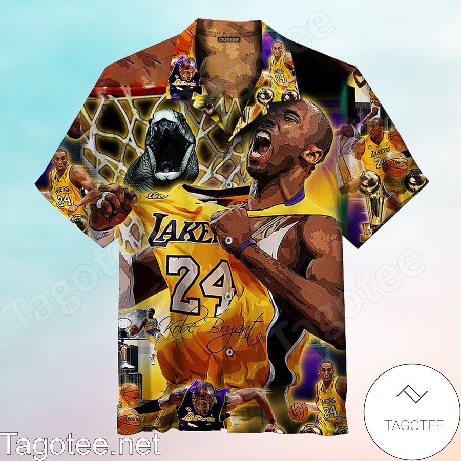 Los Angeles Lakers Kobe Bryant Fans Nostalgic Hawaiian Shirt