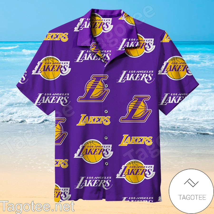 Los Angeles Lakers Purple Hawaiian Shirt