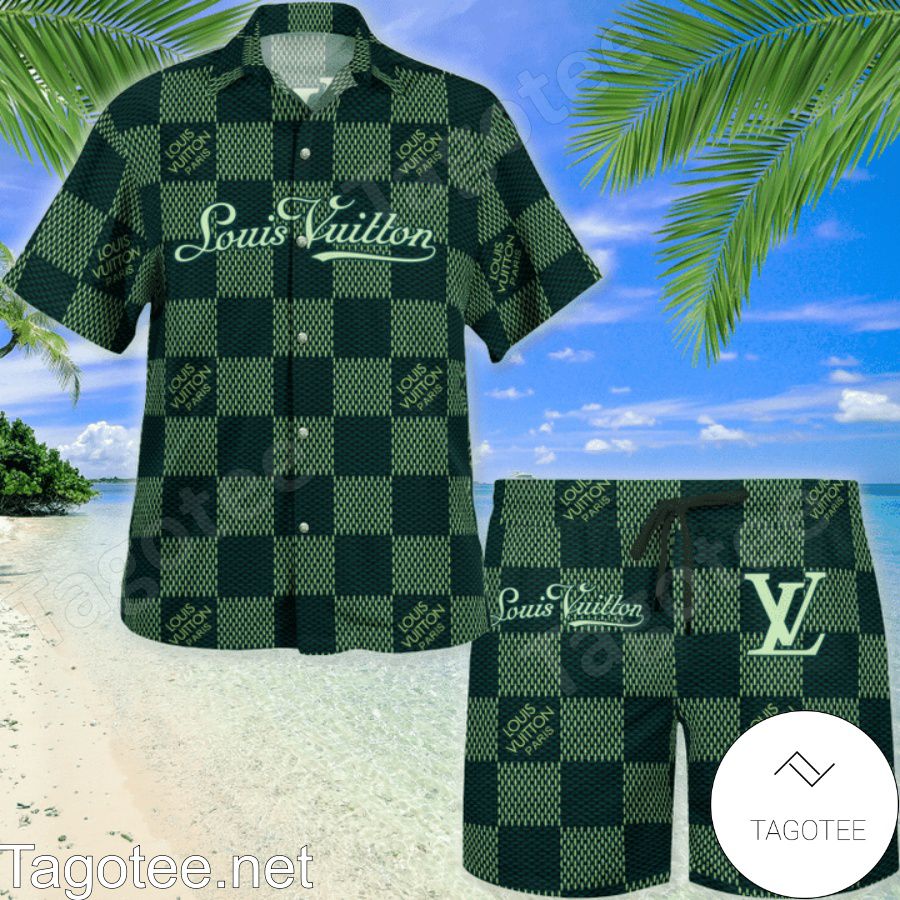 Authentic Louis Vuitton T Shirt Aloha Green Wave Tee Size XS