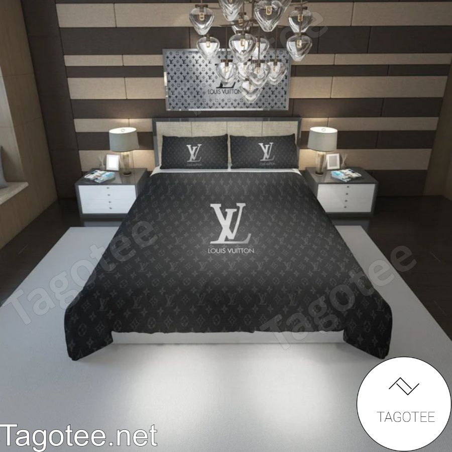 Louis Vuitton Monogram Grey Bedding Set