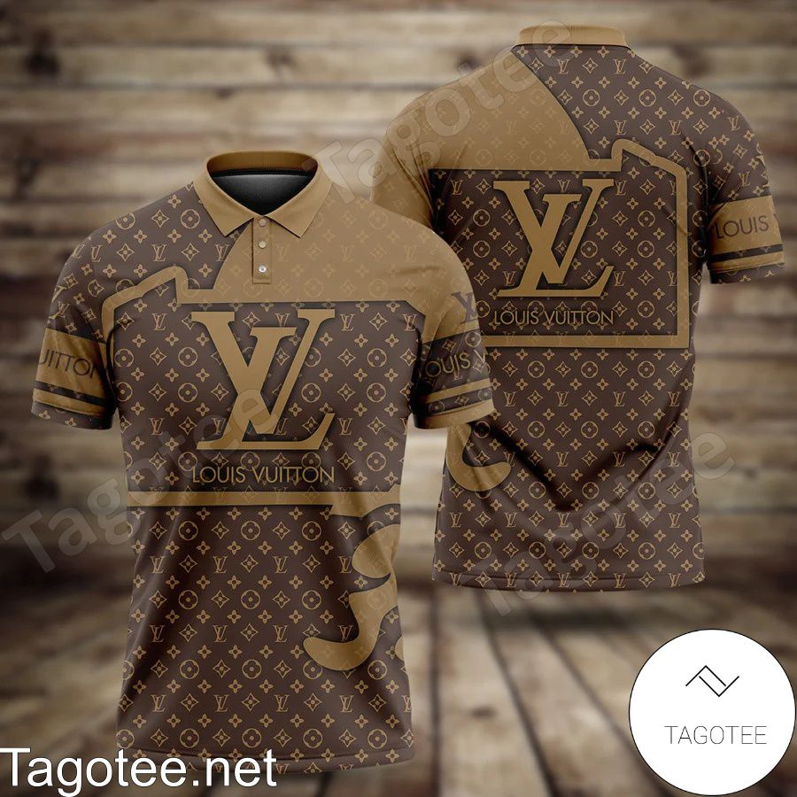 Cheap Brown Louis Vuitton Monogram Polo Shirt , Lv Polo T Shirt
