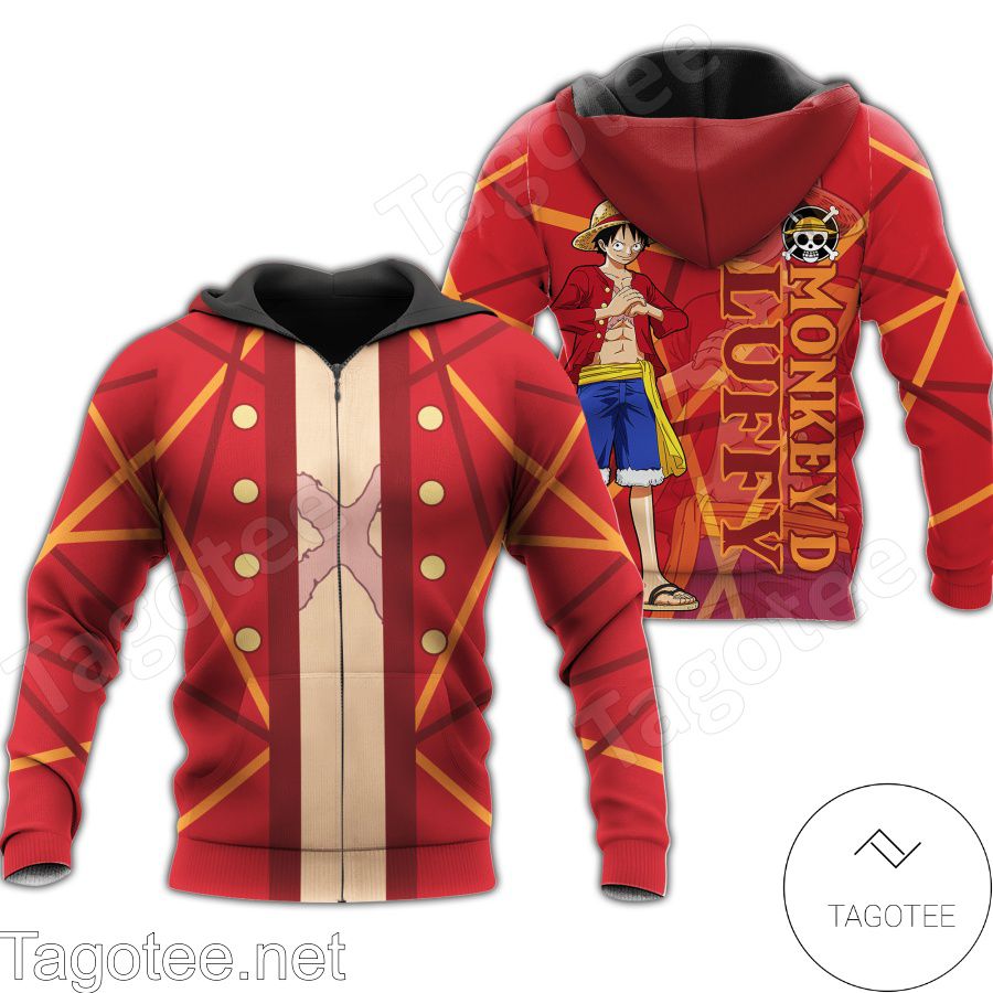 Official Luffy Cosplay One Piece Anime Jacket, Hoodie, Sweater, T-shirt