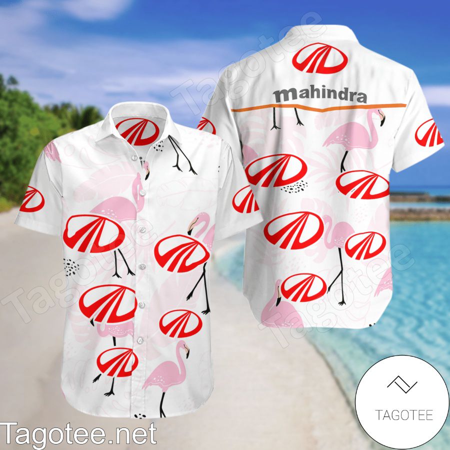 Mahindra & Mahindra Flamingo Hawaiian Shirt And Short