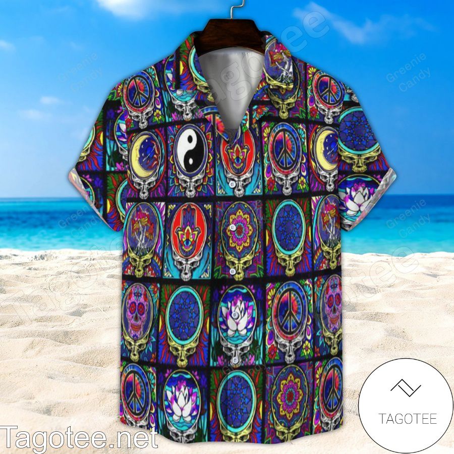 Mandala Grateful Dead Unisex Hawaiian Shirt And Short