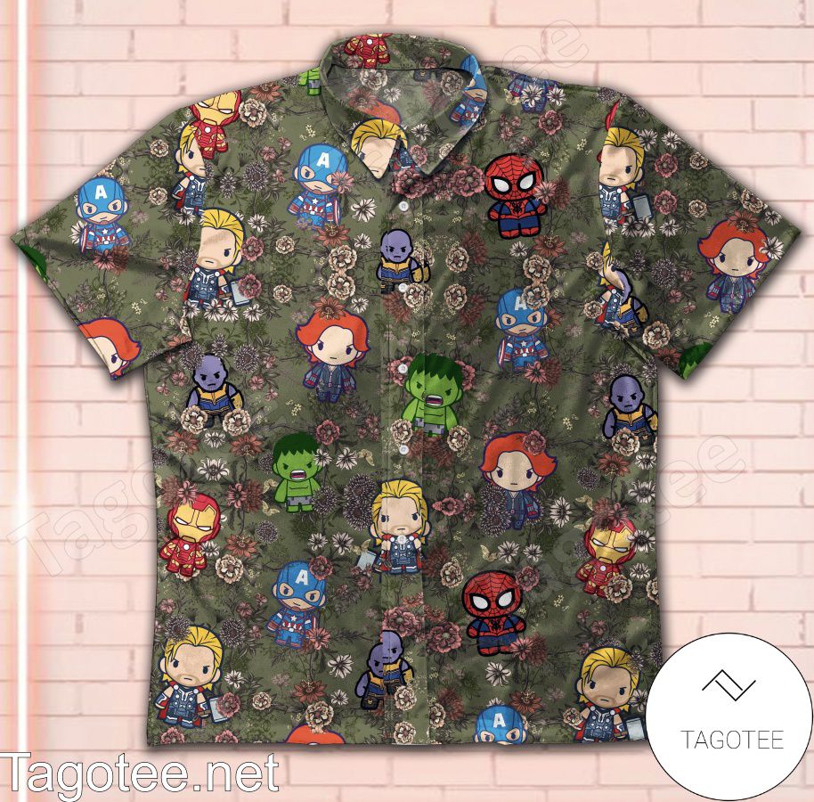 Marvel Chibi Characters Hawaiian Shirt