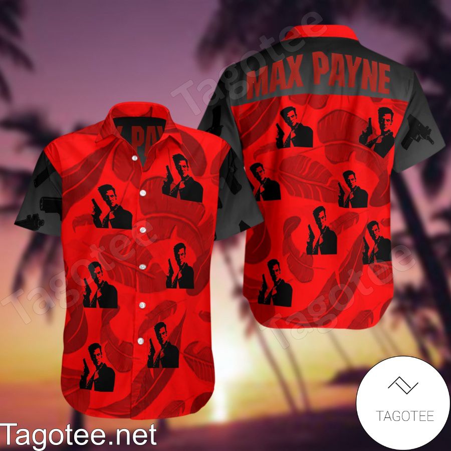 Max Payne Red Hawaiian Shirt And Short