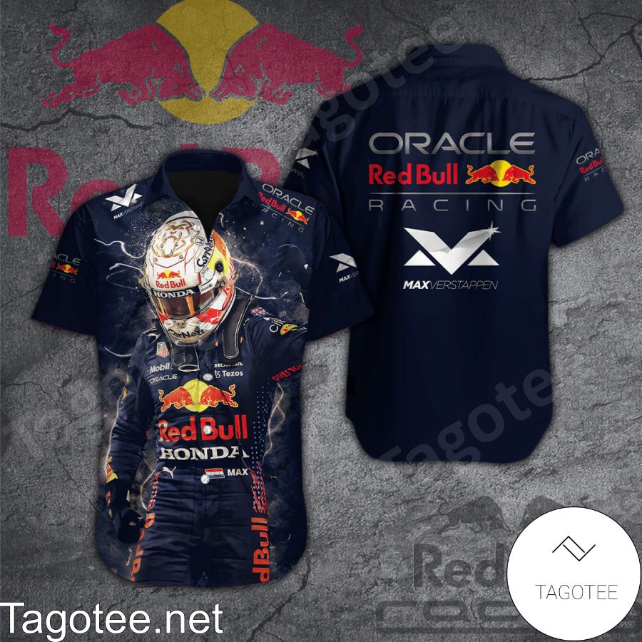Max Verstappen MV33 Oracle Red Bull Racing Navy Hawaiian Shirt And Short
