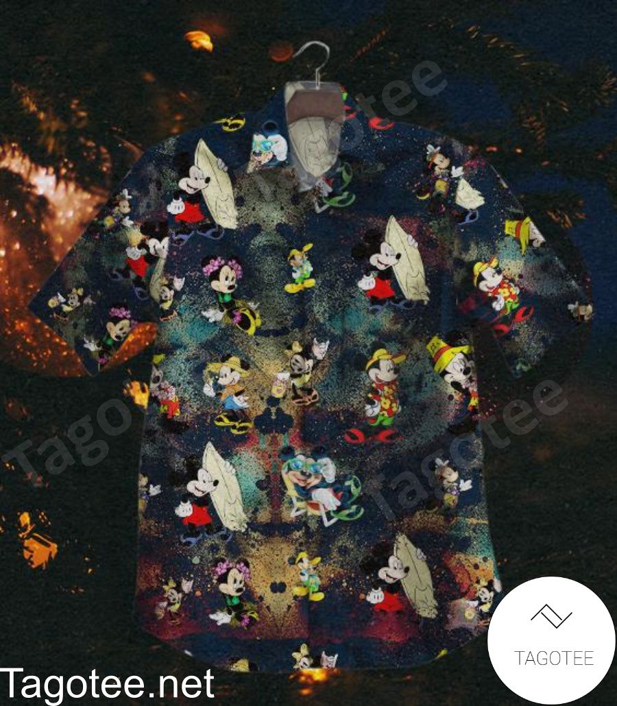 Mickey Galaxy Hawaiian Shirt
