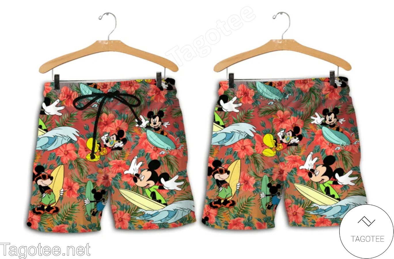 Mickey Mouse Costume Disney Hawaiian Shirt And Short
