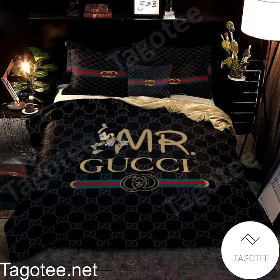 Mickey Mr. Gucci Black Bedding Set