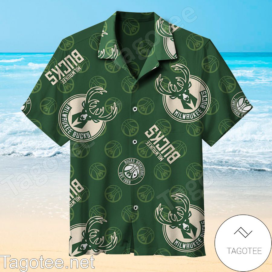 Milwaukee Bucks Est 1968 Green Hawaiian Shirt