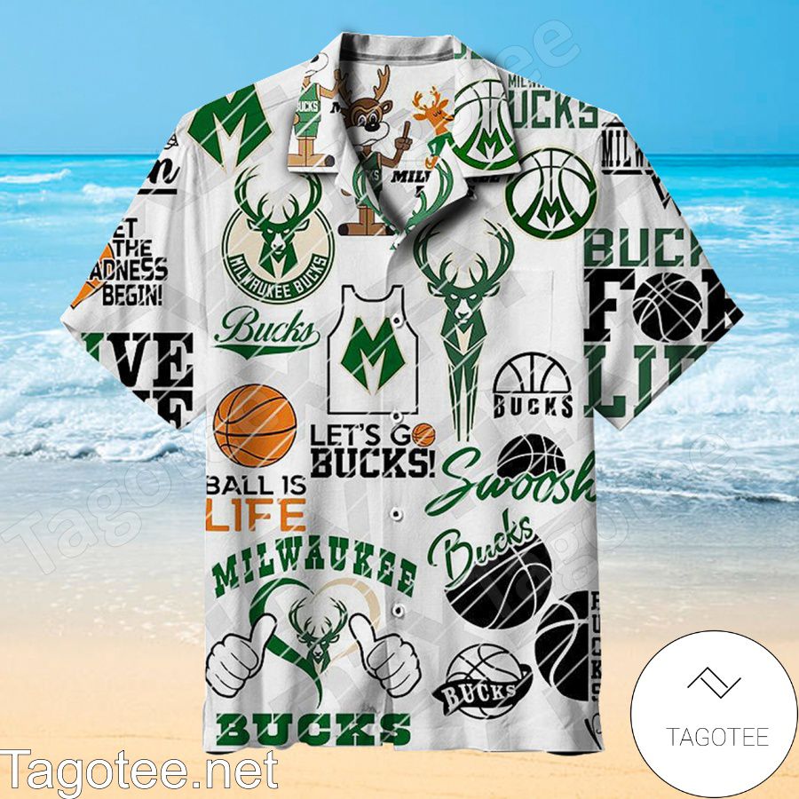 Milwaukee Bucks Nba Let's Go Bucks Hawaiian Shirt