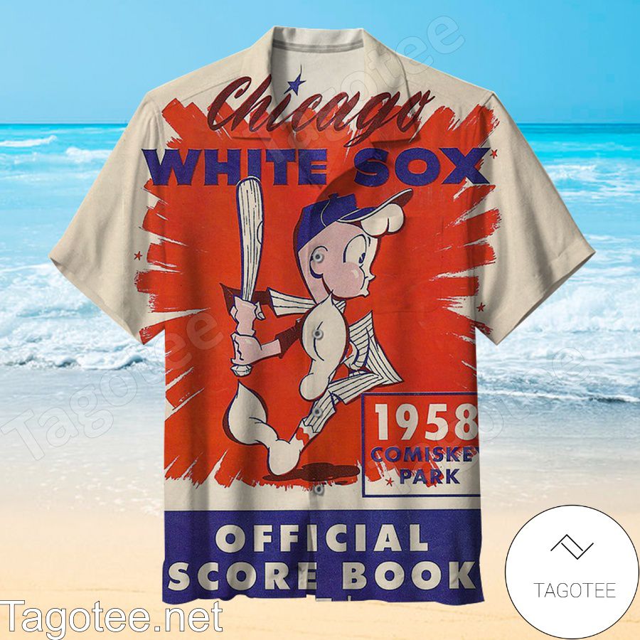 Mlb Chicago White Sox Official Score Book 1958 Hawaiian Shirt