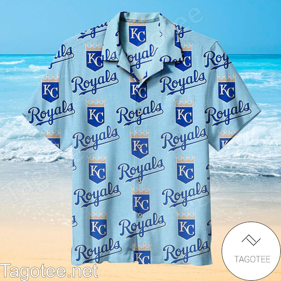 Mlb Kansas City Royals Baseball Light Blue Hawaiian Shirt