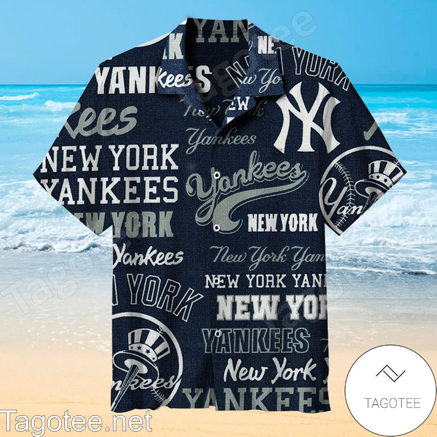 Mlb My Favorite Baseball Team New York Yankees Hawaiian Shirt