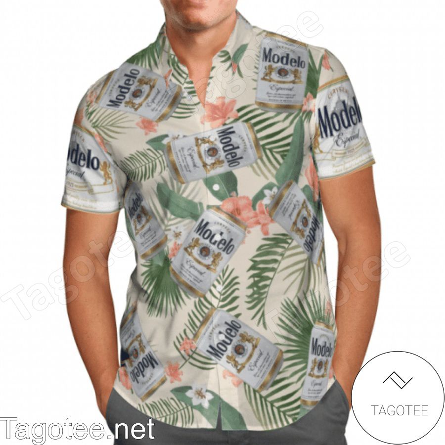 Modelo Beer Hawaiian Shirt And Short