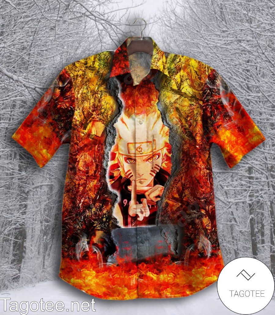 Naruto Forest On Fire Hawaiian Shirt