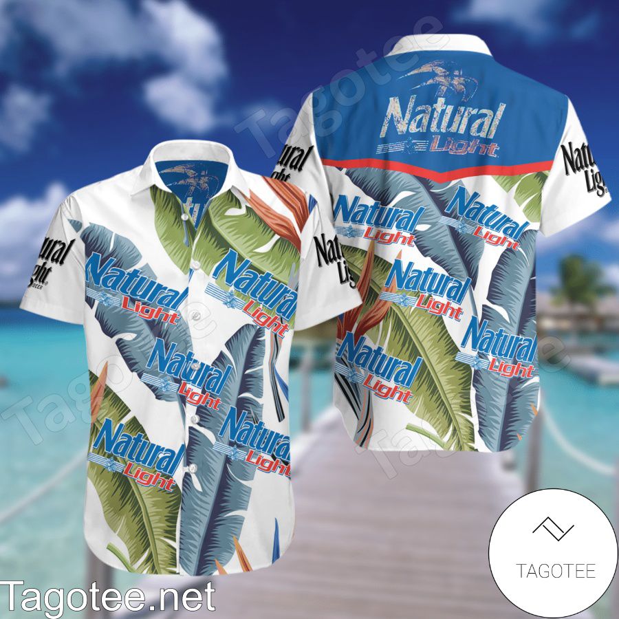 Natural Light Beer Hawaiian Shirt And Short