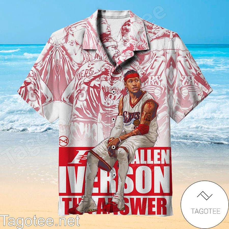 Nba Philadelphia 76ers Allen Iverson The Answer Hawaiian Shirt
