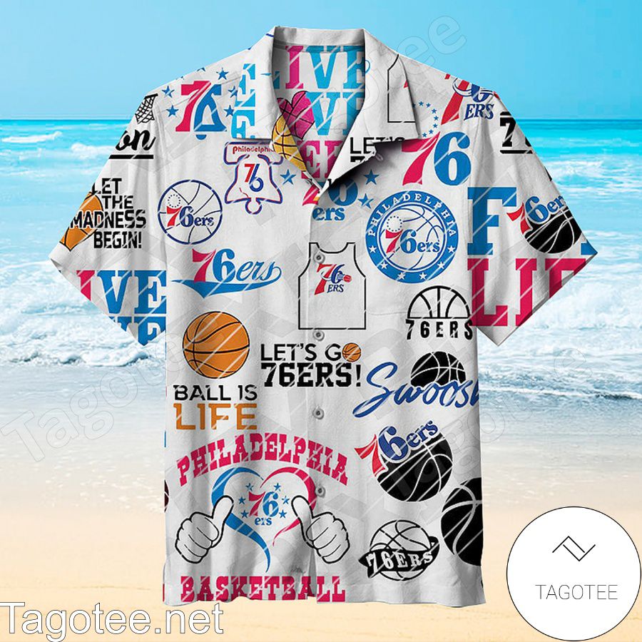 Nba Philadelphia 76ers Baseball Ball Is Life Hawaiian Shirt