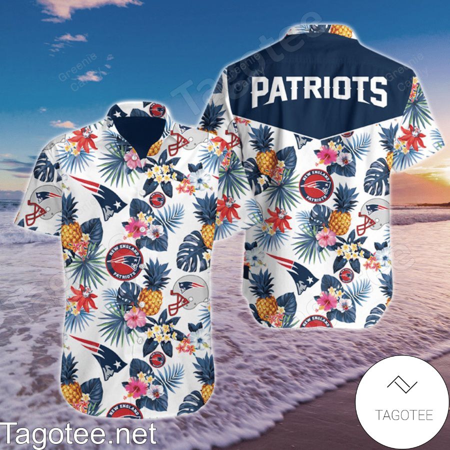 New England Patriots Floral Unisex Hawaiian Shirt And Short