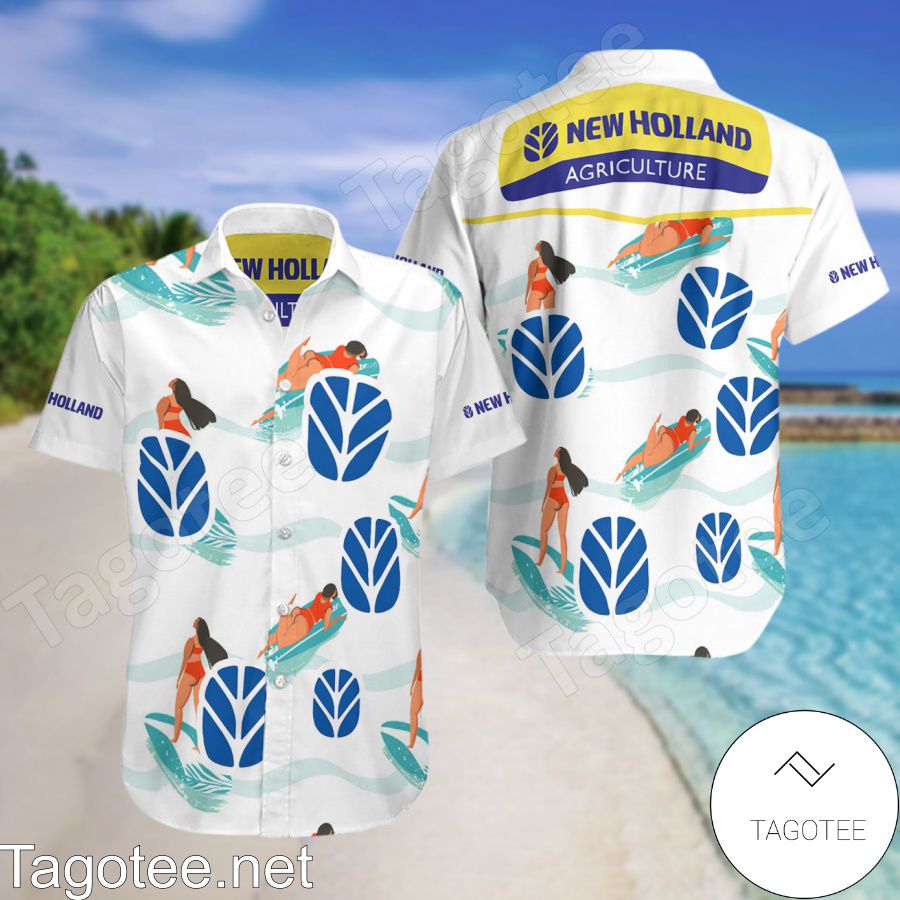 New Holland Agriculture White Hawaiian Shirt And Short