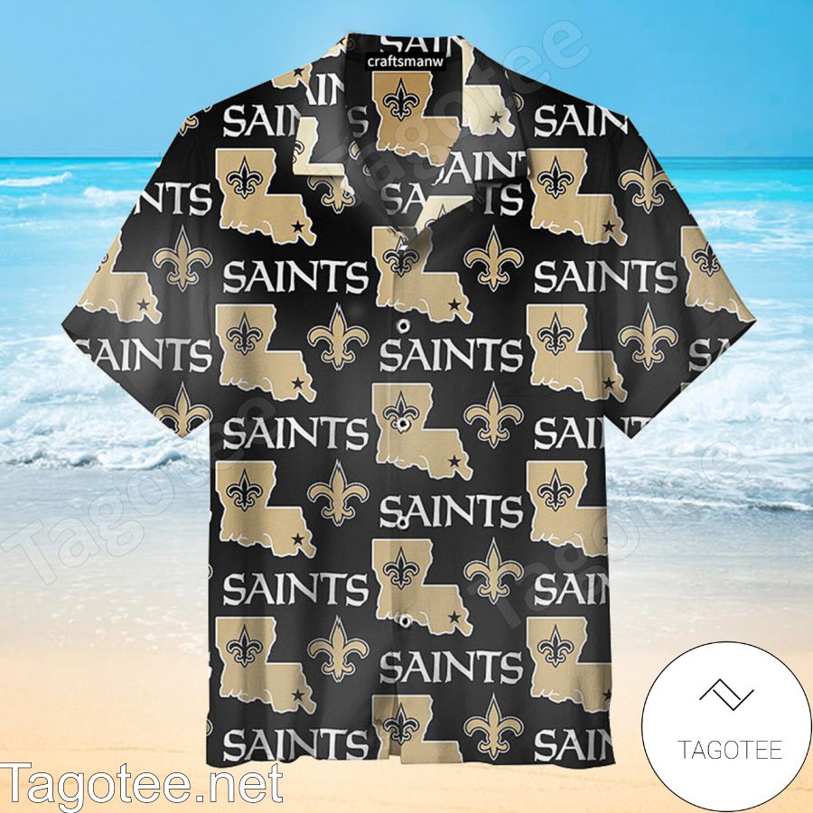 New Orleans Saints Allovers Nfl Hawaiian Shirt