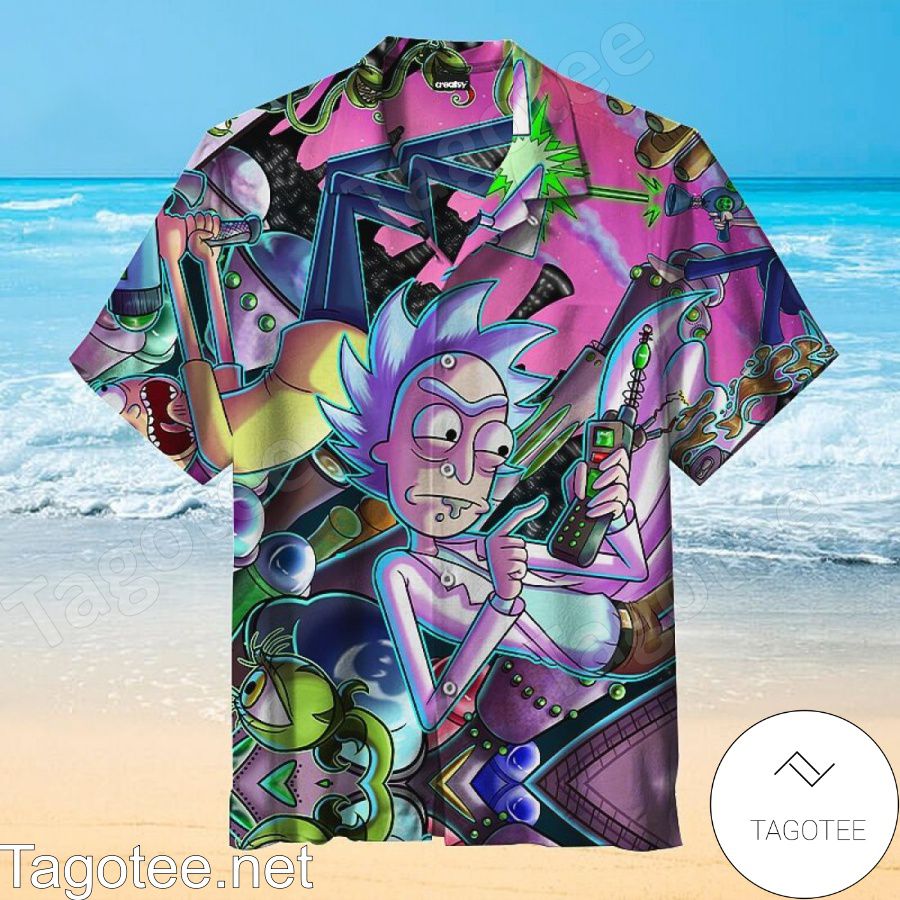 New Rick And Morty Experiments Hawaiian Shirt And Short