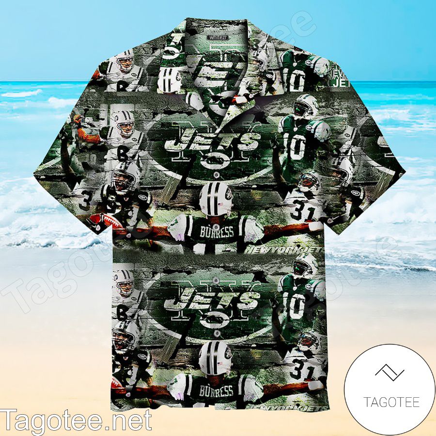 New York Jets Football Player Vintage Hawaiian Shirt