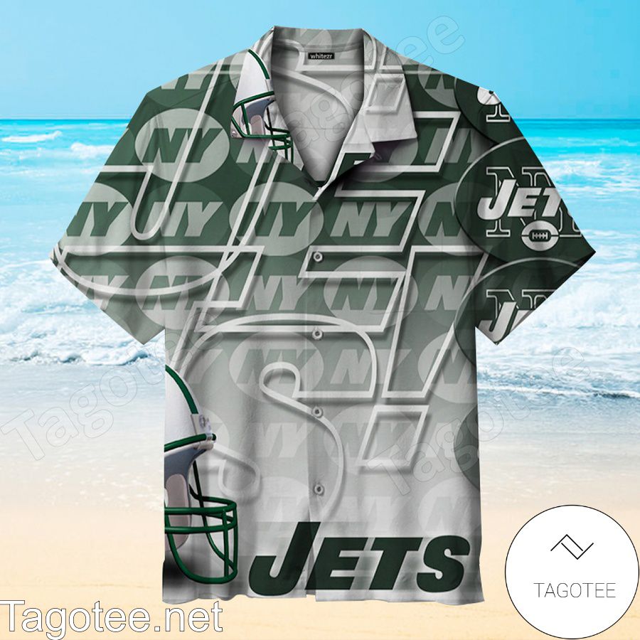 New York Jets Gradient Hawaiian Shirt