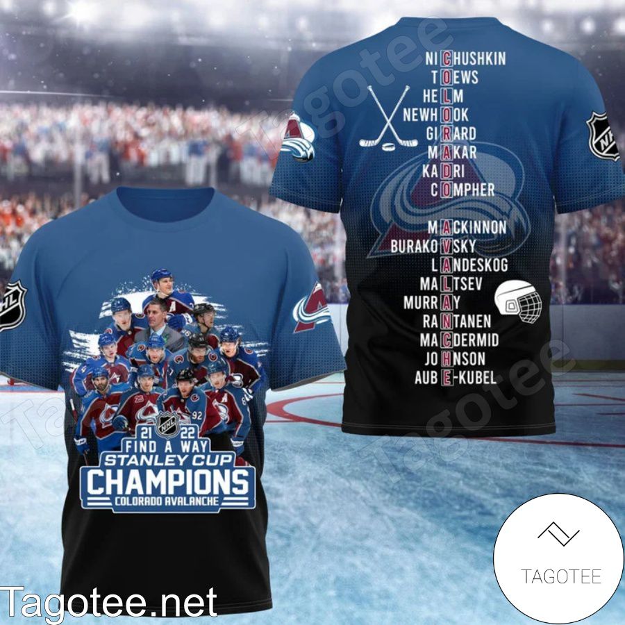 Nhl 2021-2022 Find A Way Stanley Cup Champions Colorado Avalanche 3D Shirt, Hoodie, Sweatshirt