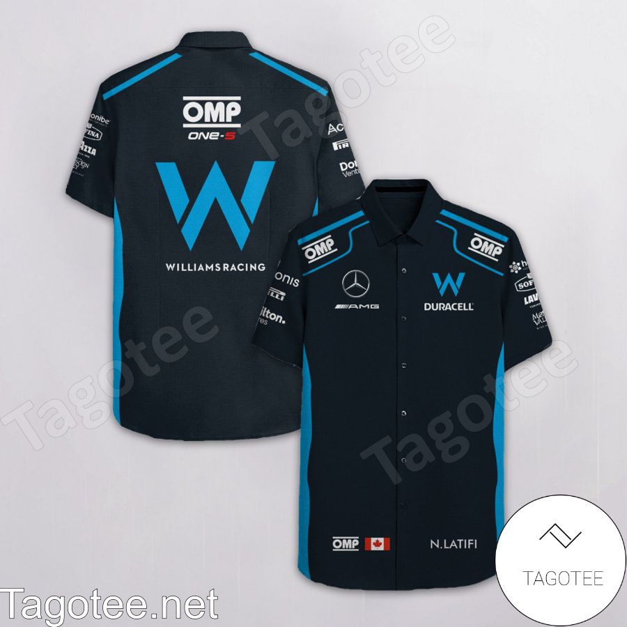 Nicholas Latifi Williams F1 Racing Omp One S Hawaiian Shirt And Short