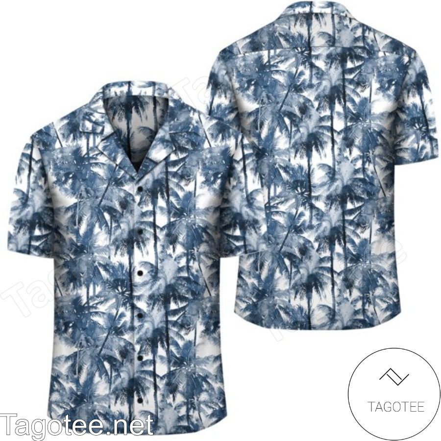 Palm Trees And Tropical Branches Hawaiian Shirt