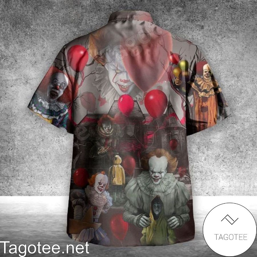 Pennywise IT You'll Float Too Hawaiian Shirt And Short