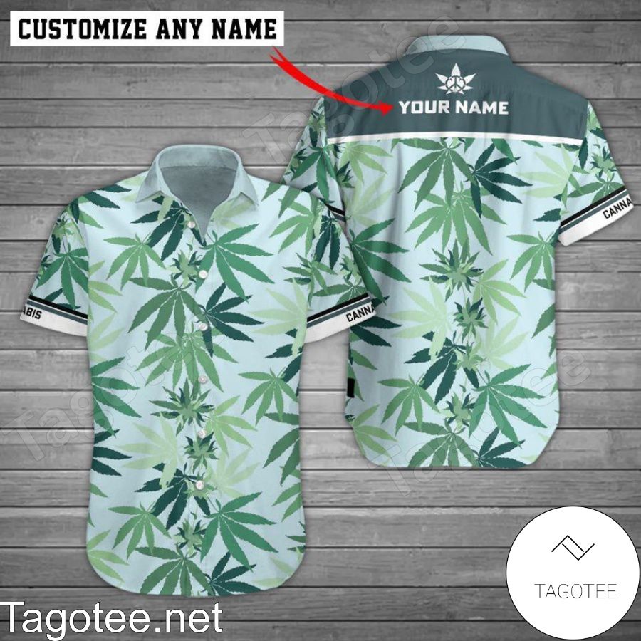 Personalized Cannabis Pattern Hawaiian Shirt