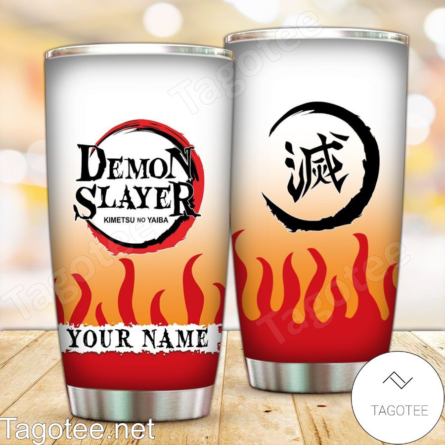 Personalized Demon Slayer Kimetsu No Yaiba Flame Hashira Tumbler