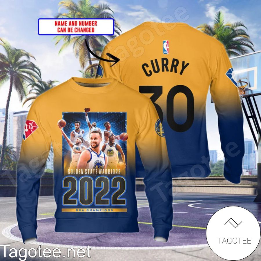Personalized Golden State Warriors 2022 Nba Champions Orange And Navy 3D Shirt, Hoodie, Sweatshirt b