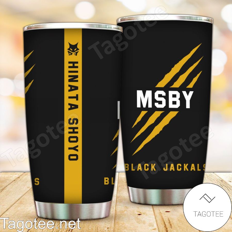 Personalized Msby Black Jackals Tumbler a