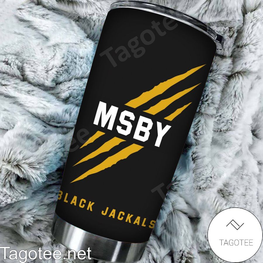 Personalized Msby Black Jackals Tumbler b