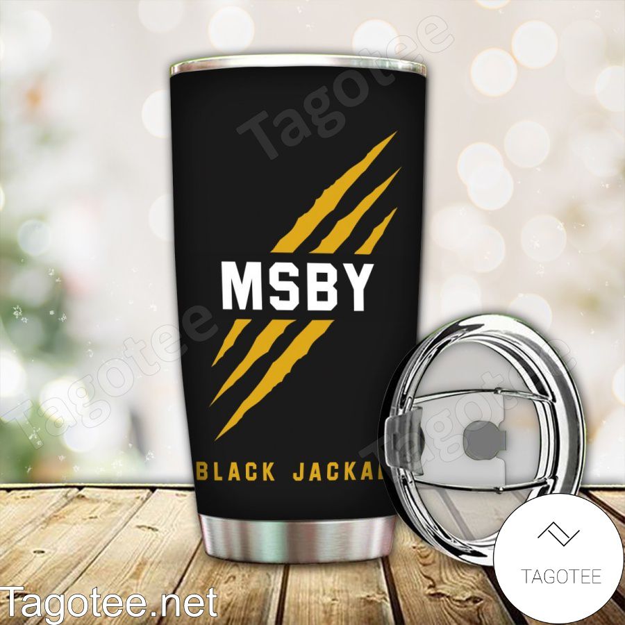 Personalized Msby Black Jackals Tumbler c