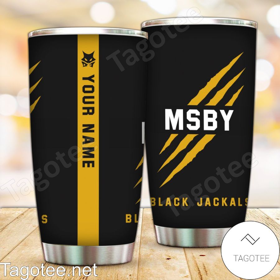 Personalized Msby Black Jackals Tumbler