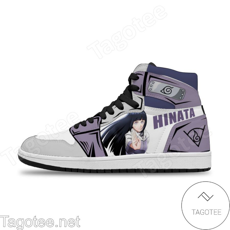 Personalized Naruto Hinata Hyuga Custom Air Jordan High Top Shoes Sneakers a