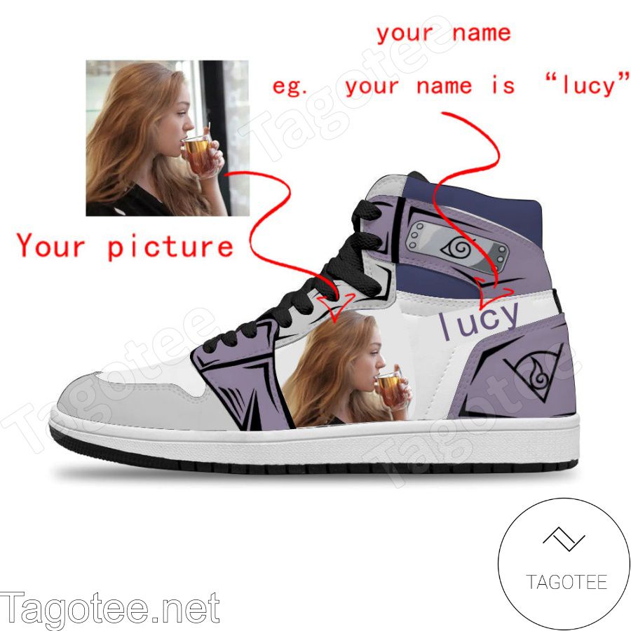 Personalized Naruto Hinata Hyuga Custom Air Jordan High Top Shoes Sneakers