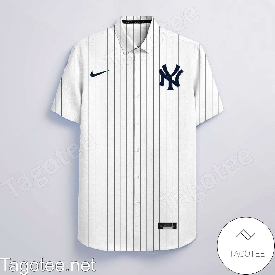 Personalized New York Yankees  White Hawaiian Shirt And Short