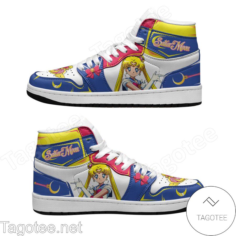 Personalized Sailor Moon Custom Anime Air Jordan High Top Shoes Sneakers a
