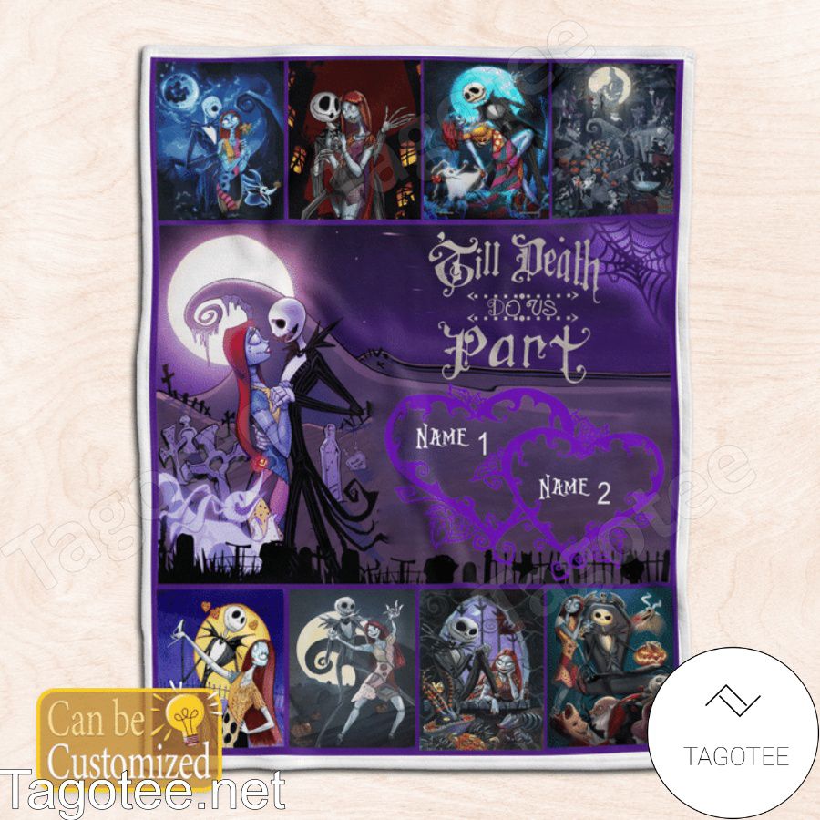 Personalized The Nightmare Before Christmas Till Death Do Us Part Quilt Blanket a